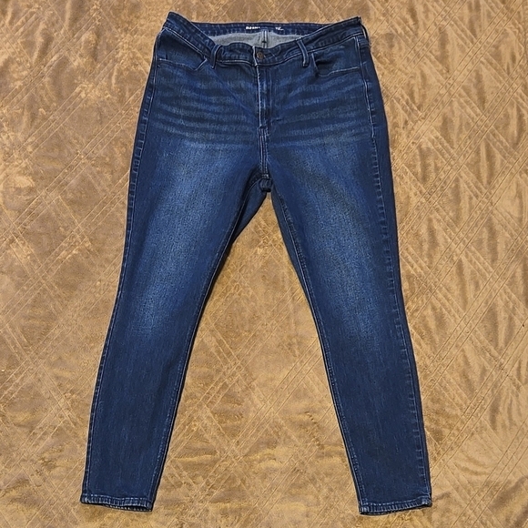 Old Navy Blue High Rise Wow Super Skinny Jeans Size 16 - Picture 1 of 4